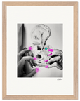 Synch'd Hands Framed print 30x40 cm / 12x16″ Wood frame 45