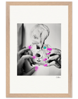 Synch'd Hands Framed print 30x45 cm / 12x18″ Wood frame 28