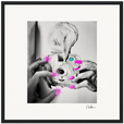 Synch'd Hands Framed print 40x40 cm / 16x16″ Black frame 72