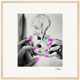 Synch'd Hands Framed print 40x40 cm / 16x16″ Wood frame 27