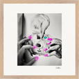 Synch'd Hands Framed print 40x40 cm / 16x16″ Wood frame 31