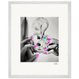 Synch'd Hands Framed print 40x50 cm / 16x20″ White frame 13