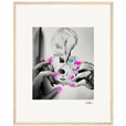 Synch'd Hands Framed print 40x50 cm / 16x20″ Wood frame 28