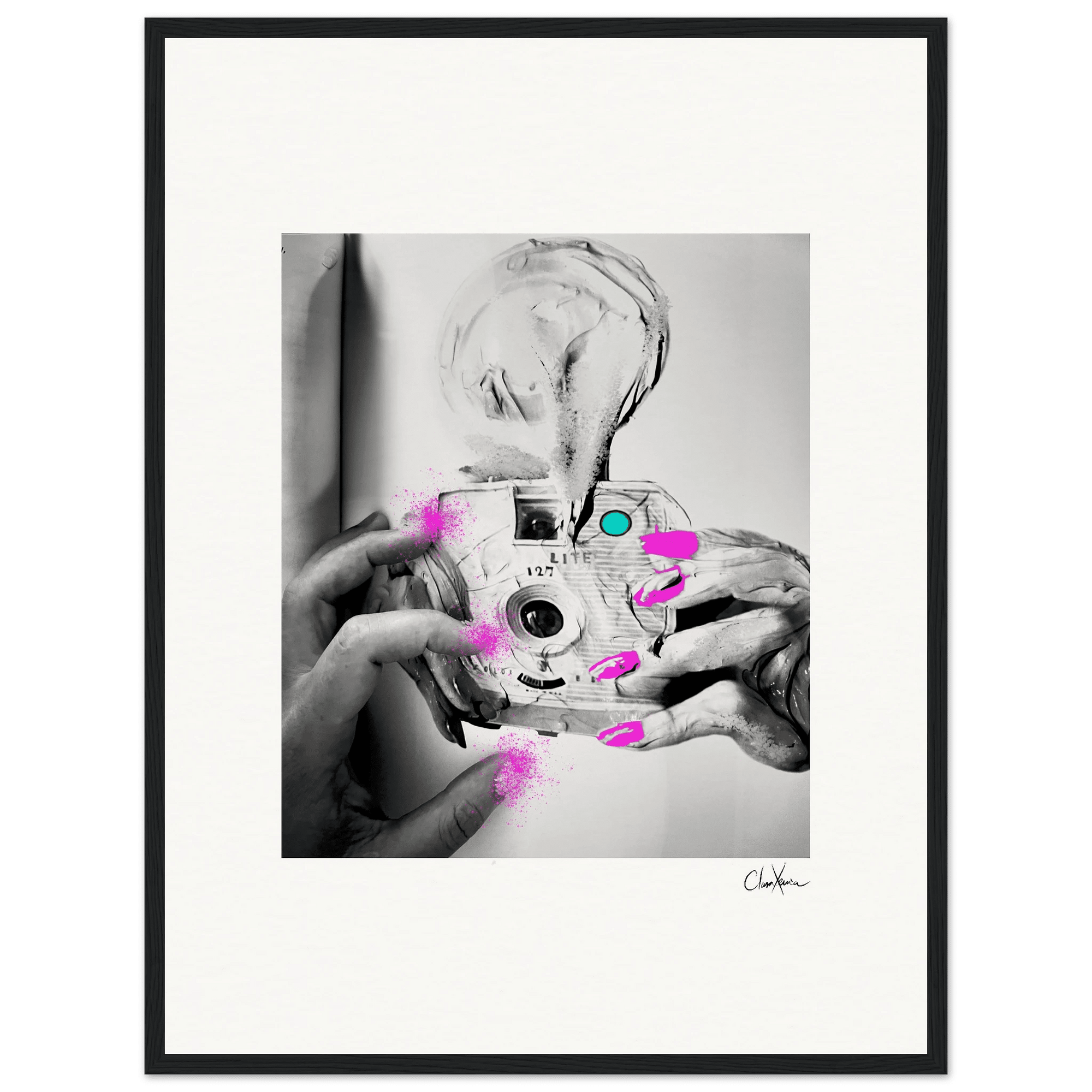 Synch'd Hands Framed print 45x60 cm / 18x24″ Black frame 65
