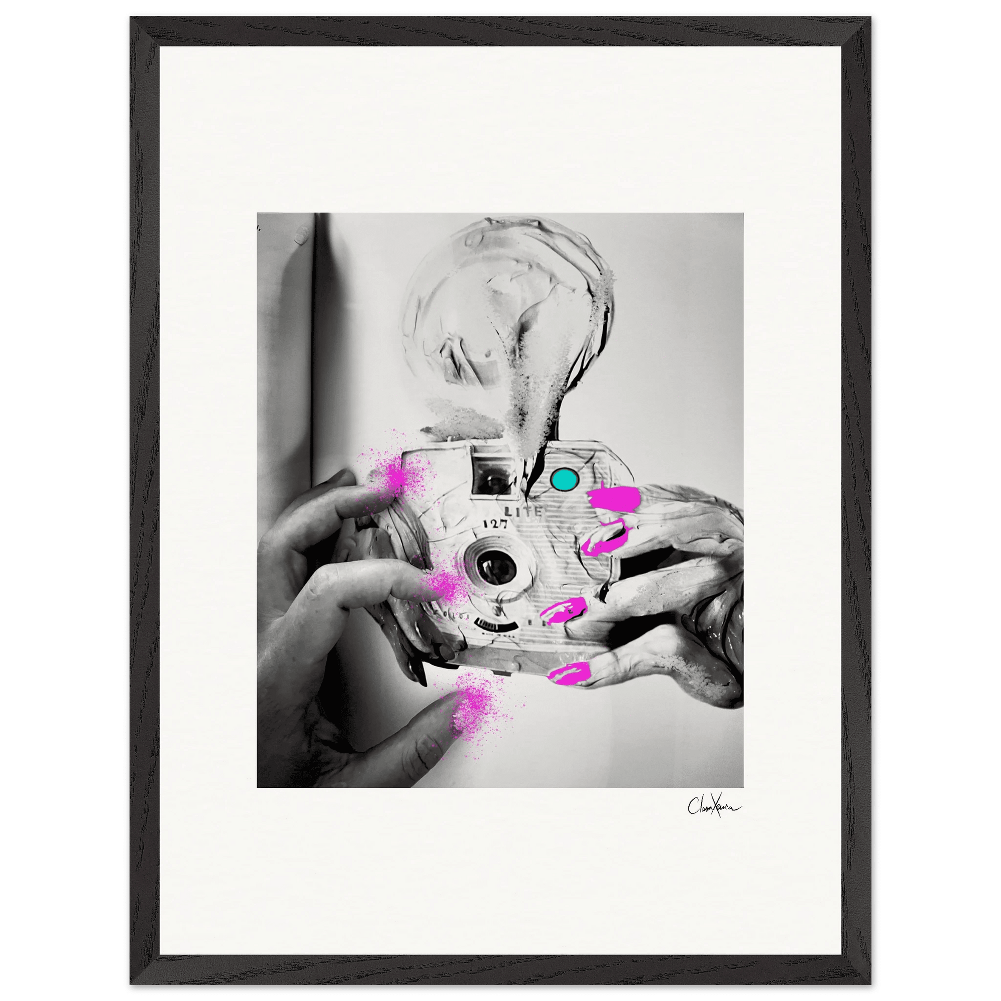 Synch'd Hands Framed print 45x60 cm / 18x24″ Black frame 59