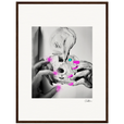 Synch'd Hands Framed print 45x60 cm / 18x24″ Dark wood frame