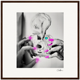 Synch'd Hands Framed print 50x50 cm / 20x20″ Dark wood frame 51