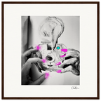 Synch'd Hands Framed print 50x50 cm / 20x20″ Dark wood frame 51