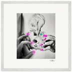 Synch'd Hands Framed print 50x50 cm / 20x20″ White frame 15