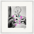 Synch'd Hands Framed print 50x50 cm / 20x20″ White frame 15