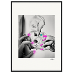 Synch'd Hands Framed print 50x70 cm / 20x28″ Black frame 70