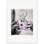 Synch'd Hands Framed print 50x70 cm / 20x28″ White frame 10