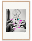Synch'd Hands Framed print 50x70 cm / 20x28″ Wood frame 36