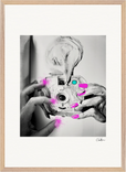 Synch'd Hands Framed print 50x70 cm / 20x28″ Wood frame 36