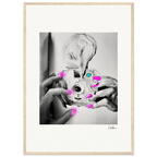 Synch'd Hands Framed print 50x70 cm / 20x28″ Wood frame 39