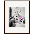 Synch'd Hands Framed print 60x80 cm / 24x32″ Dark wood frame 52