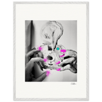 Synch'd Hands Framed print 60x80 cm / 24x32″ White frame 18