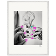 Synch'd Hands Framed print 60x80 cm / 24x32″ White frame 18