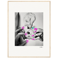 Synch'd Hands Framed print 60x80 cm / 24x32″ Wood frame