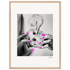 Synch'd Hands Framed print 60x80 cm / 24x32″ Wood frame 26