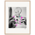 Synch'd Hands Framed print 60x80 cm / 24x32″ Wood frame 26