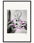 Synch'd Hands Framed print 60x90 cm / 24x36″ Black frame 65