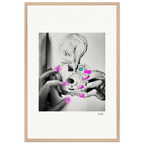 Synch'd Hands Framed print 60x90 cm / 24x36″ Wood frame 40