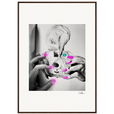 Synch'd Hands Framed print 70x100 cm / 28x40″ Dark wood frame 58