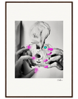 Synch'd Hands Framed print 70x100 cm / 28x40″ Dark wood frame 58
