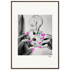Synch'd Hands Framed print 70x100 cm / 28x40″ Dark wood frame 58