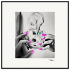 Synch'd Hands Framed print 70x70 cm / 28x28″ Black frame 61