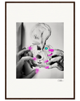 Synch'd Hands Framed print A1 (59.4 x 84.1 cm) Dark wood frame 44