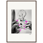 Synch'd Hands Framed print A1 (59.4 x 84.1 cm) Dark wood frame 44