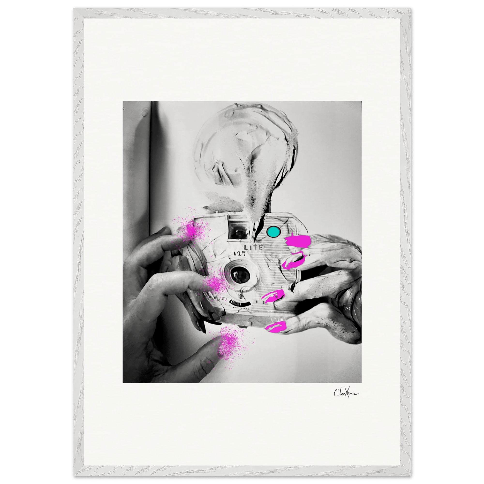 Synch'd Hands Framed print A1 (59.4 x 84.1 cm) White frame 21