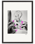 Synch'd Hands Framed print A2 (42 x 59.4 cm) Black frame 58