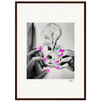 Synch'd Hands Framed print A2 (42 x 59.4  cm) Dark wood frame 50