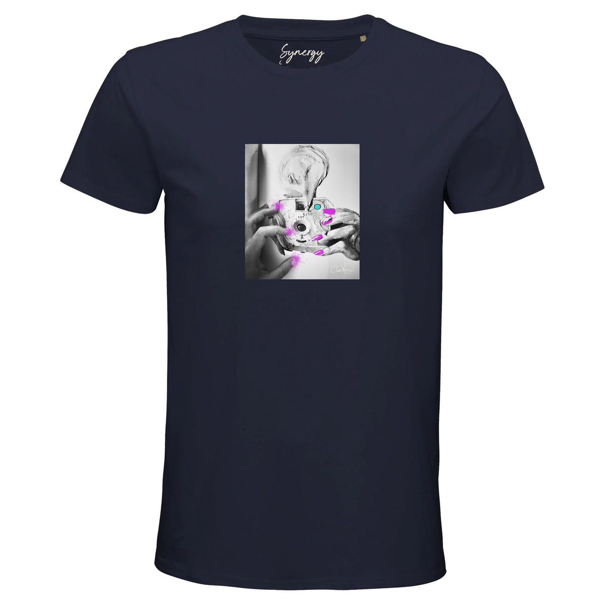 Synergy - "Synch'd Hands" T-shirt French Navy 1