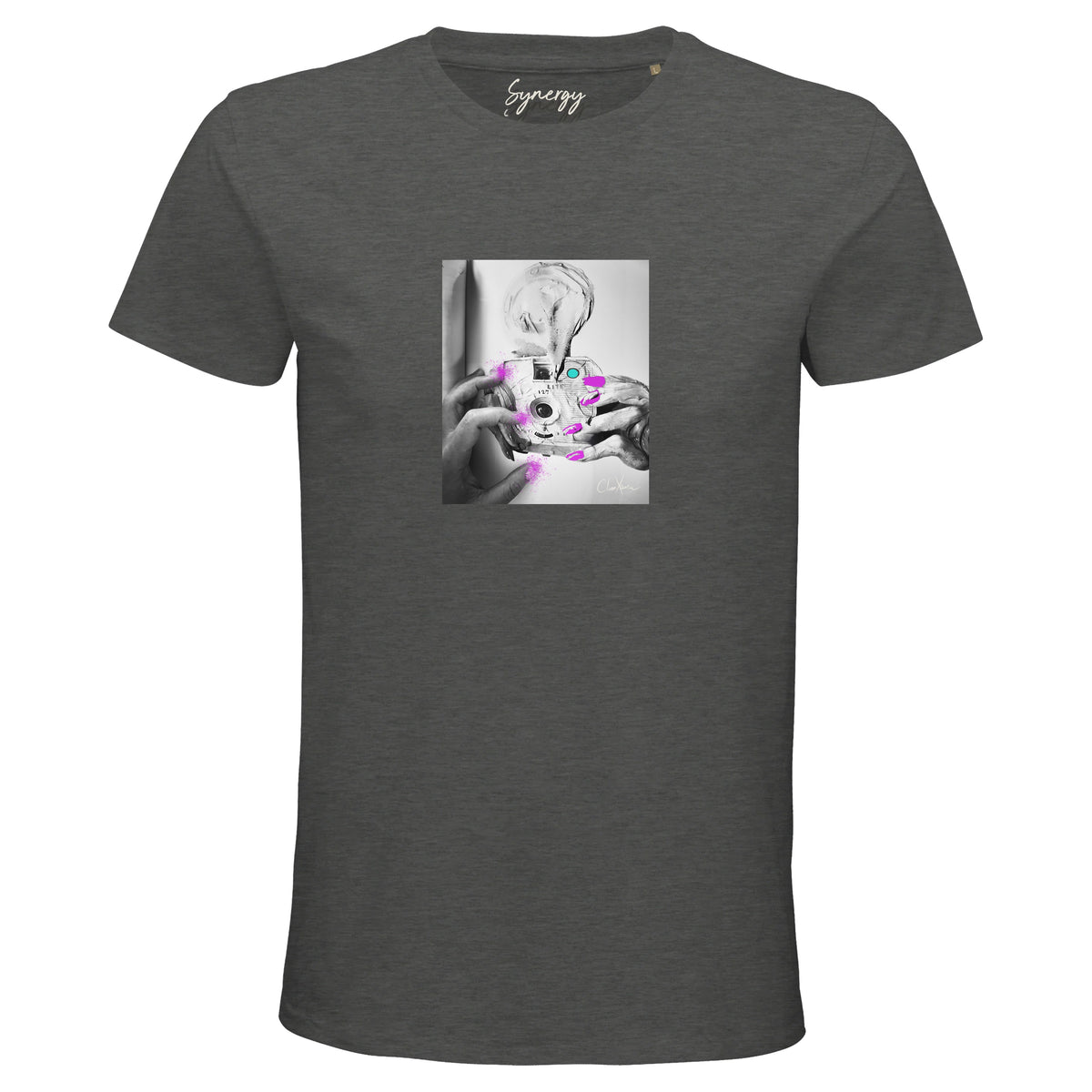 Synergy - "Synch'd Hands" T-shirt Grey Melange 1