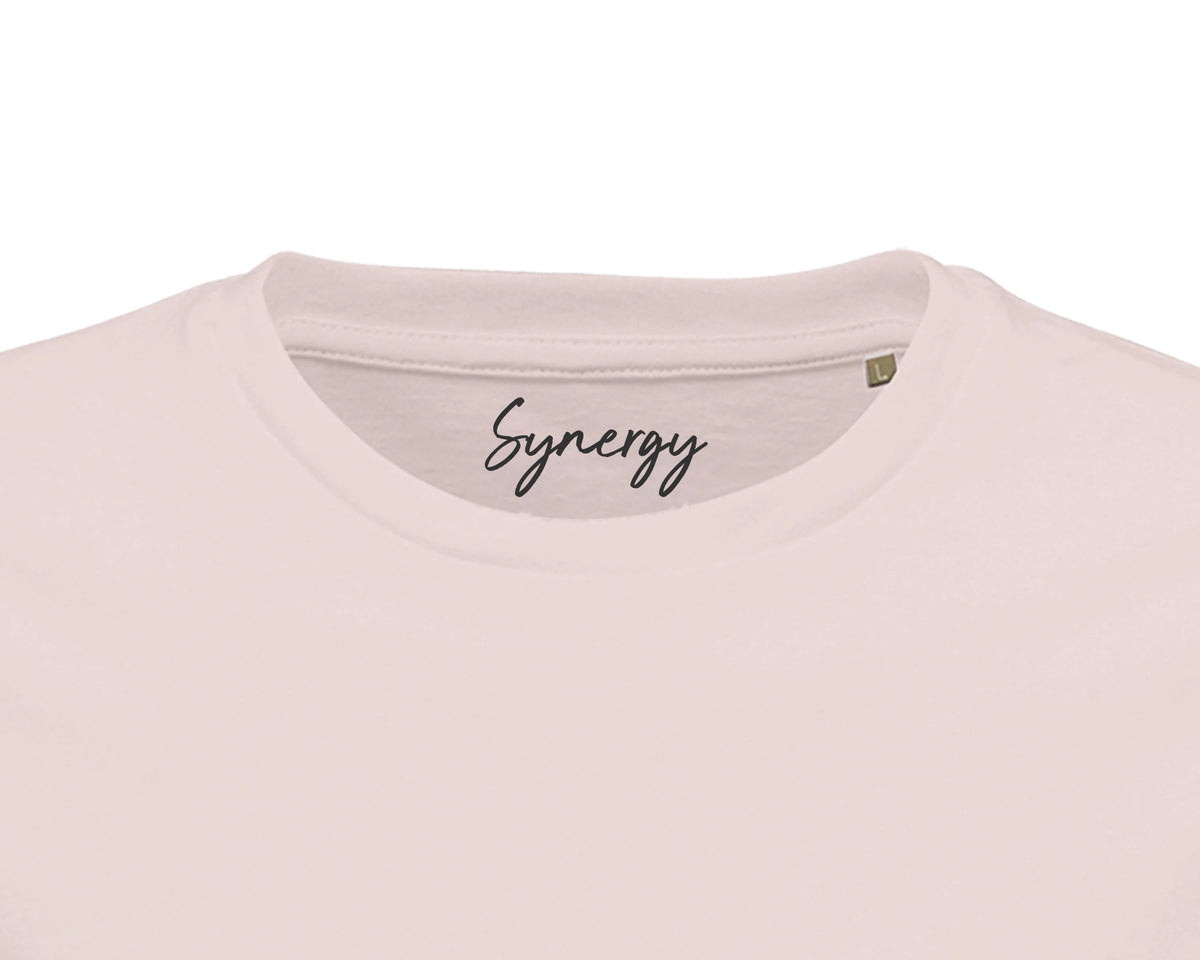 Synergy - "Synch'd Hands" T-shirt Pale Pink 2