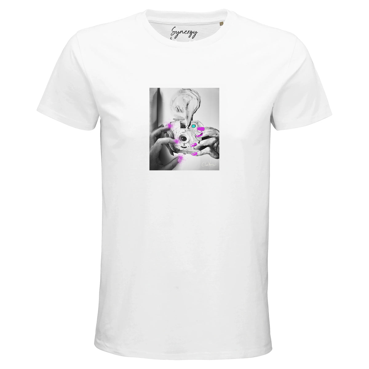 Synergy - "Synch'd Hands" T-shirt White 1