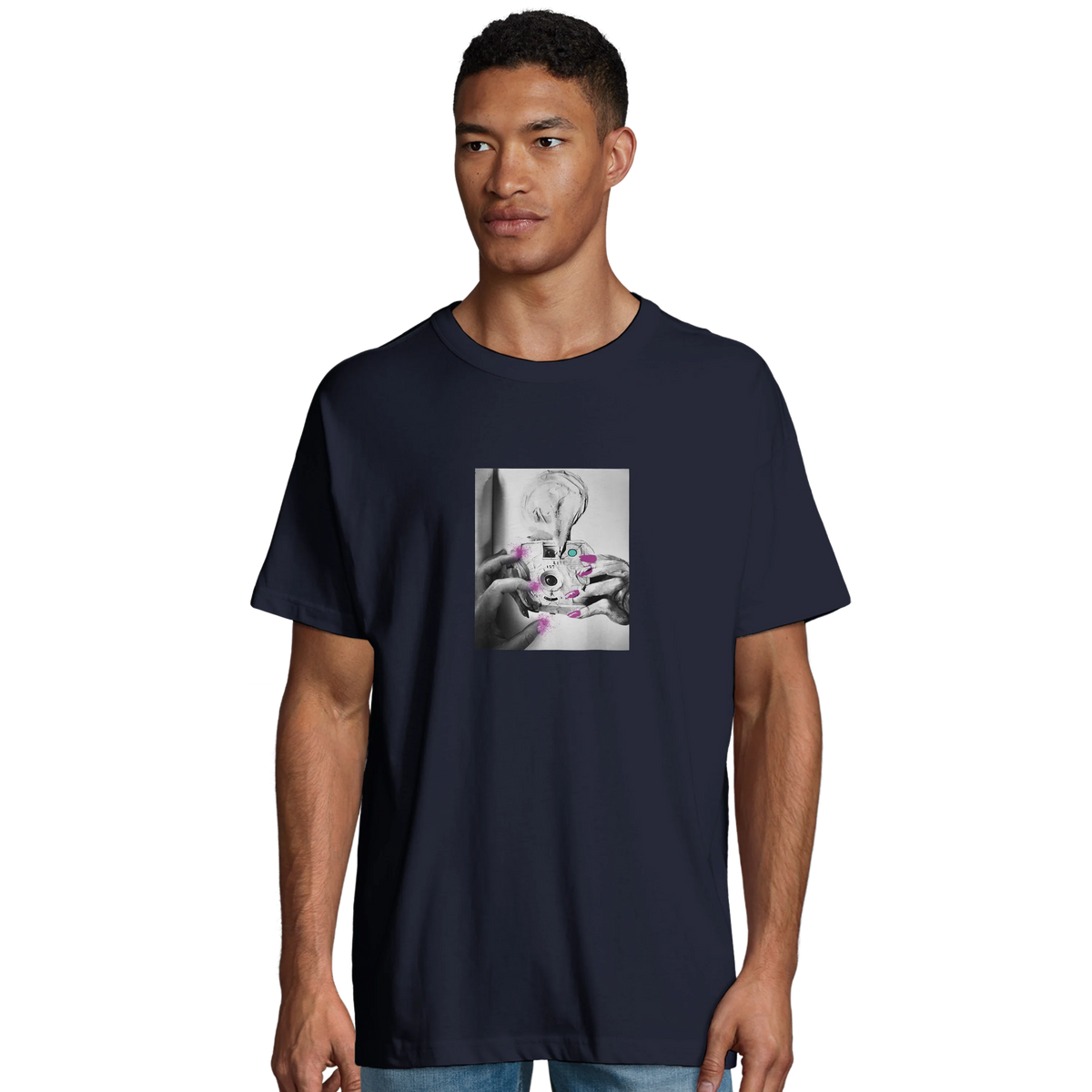 Synergy - "Synch´d Hands" T-shirt French Navy 4
