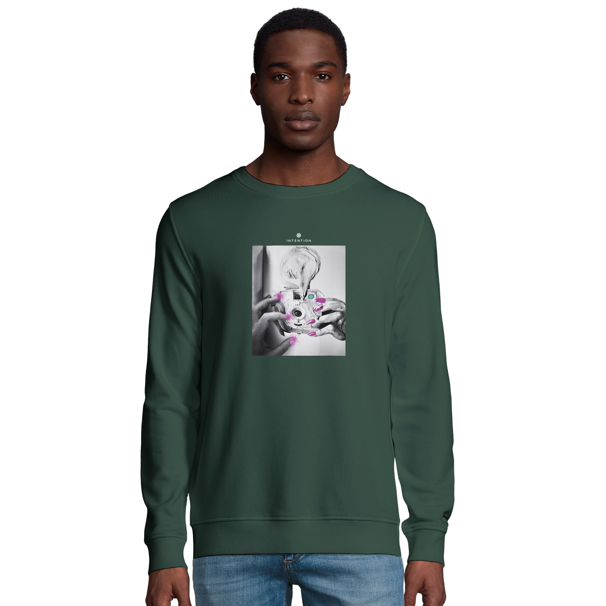Synergy - "Synch´d Hands" Sweatshirt Bottle Green 3