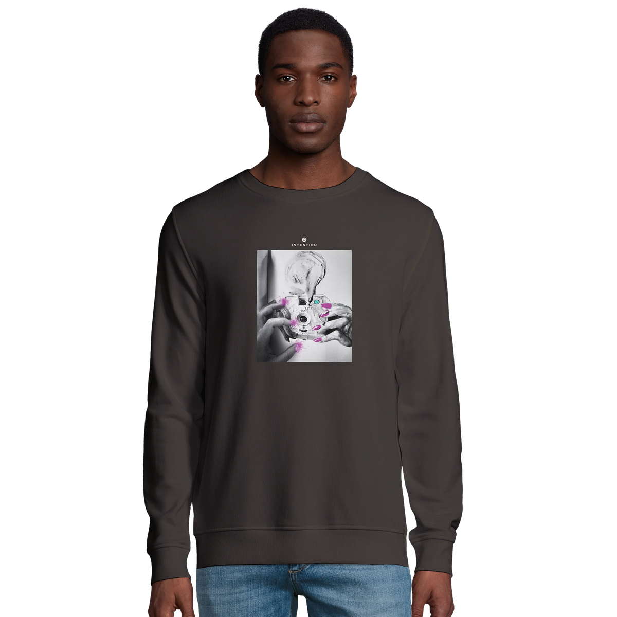 Synergy - "Synch´d Hands" Sweatshirt deep charcoal grey 3