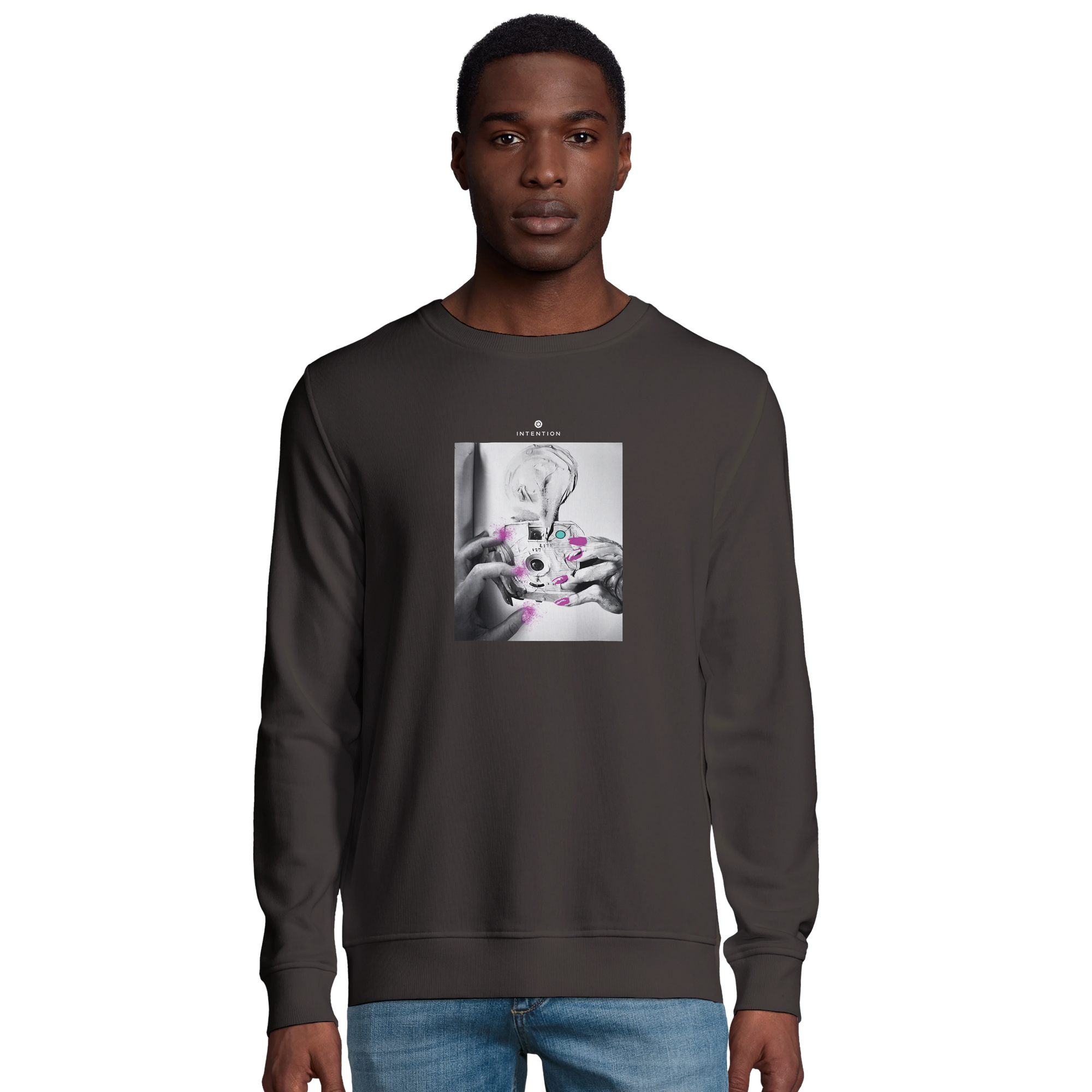 Synergy - "Synch´d Hands" Sweatshirt deep charcoal grey 3