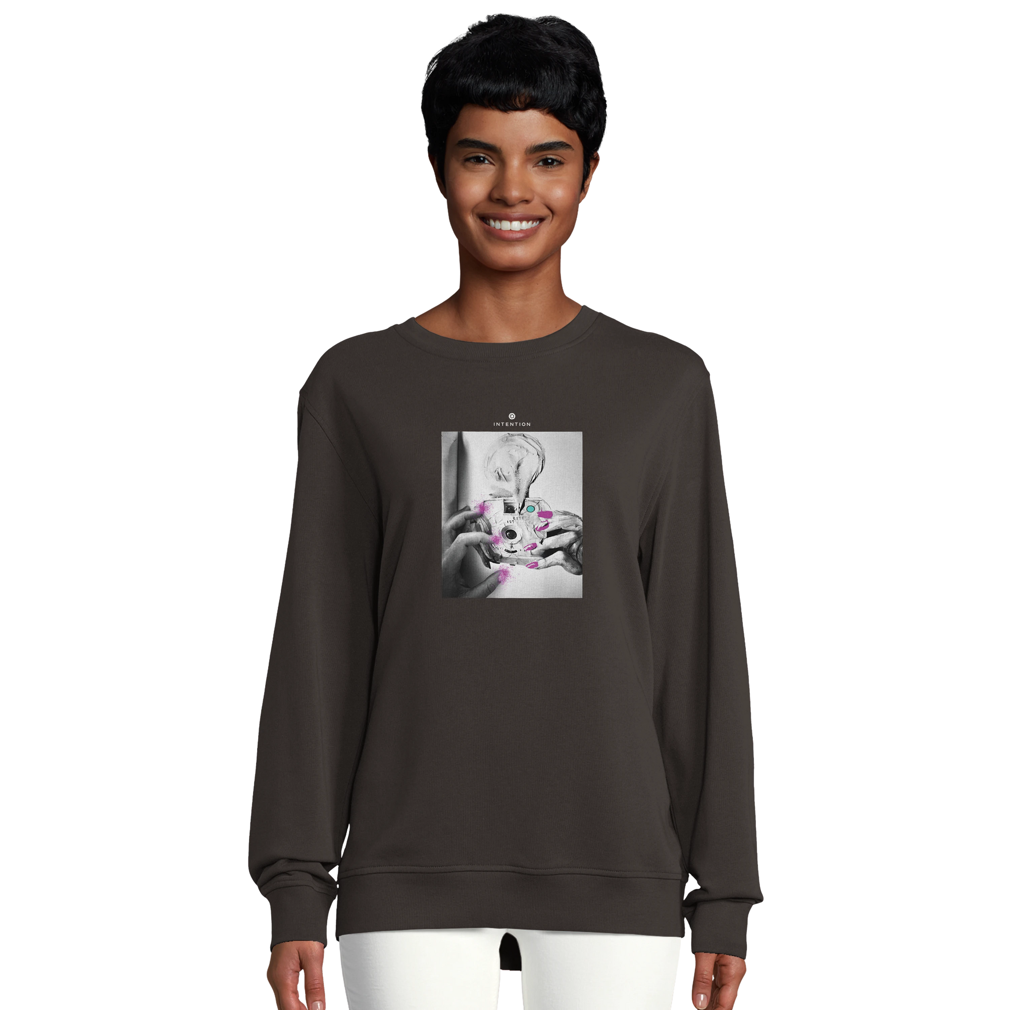 Synergy - "Synch´d Hands" Sweatshirt deep charcoal grey 5