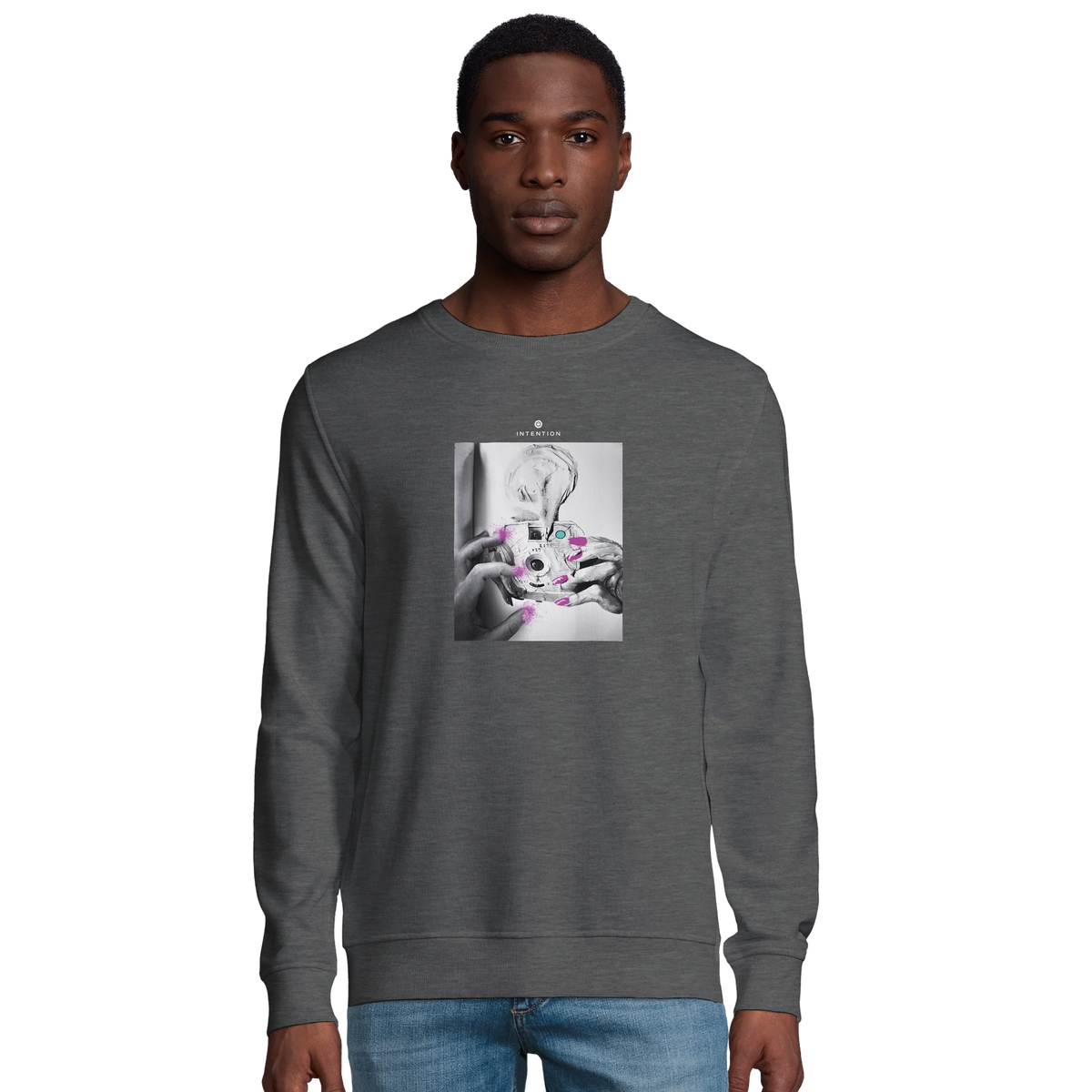Synergy - "Synch´d Hands" Sweatshirt Grey Melange 3