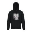 Synergy Synch'd Hands Organic Unisex Hoodie Black flat front