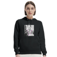 Synergy Synch'd Hands Organic Unisex Hoodie Black second model front