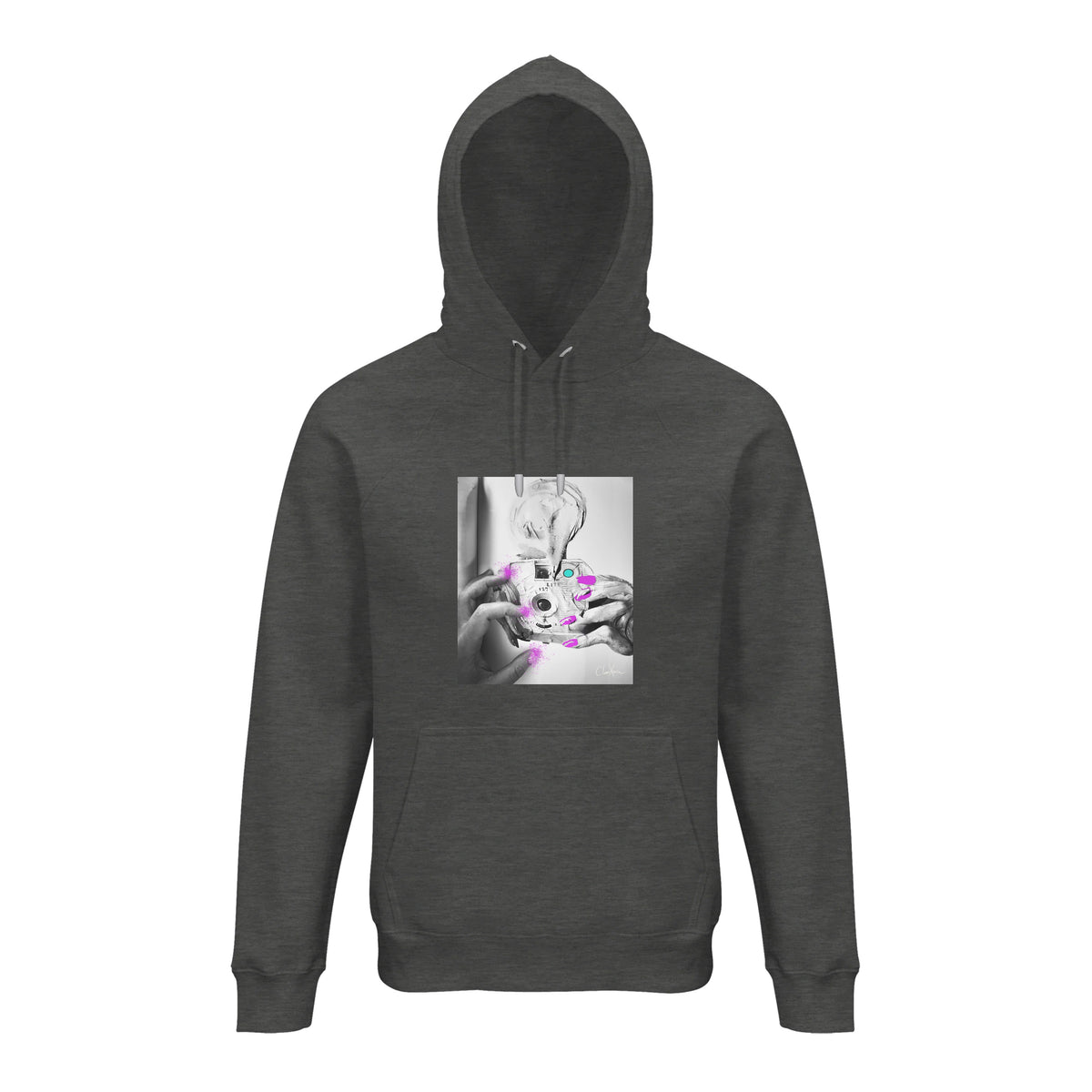 Synergy - "Synch'd Hands" Hoodie Grey Melange 1