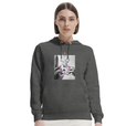 Synergy Synch'd Hands Organic Unisex Hoodie Grey Melange second model front